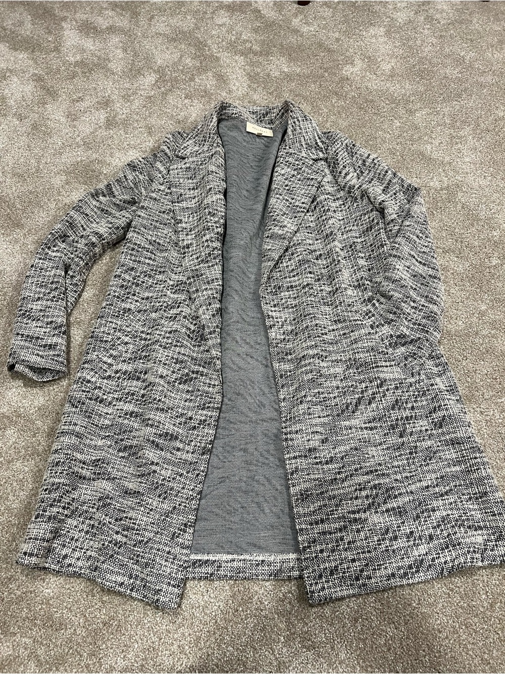 MELLODAY Gray Marled Open-Front Women's Cardigan